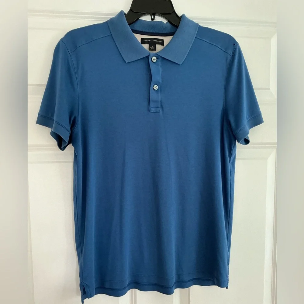 Banana Republic Men's Blue Polo Shirt Size‎ Medium